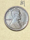 1911-D LINCOLN WHEAT CENT, HIGH GRADE "ALMOST UNCIRCULATED" coin #81