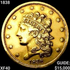 RARE final year 1838 $5 Gold Liberty Head Half Eagle Pre-1933 Gold coin
