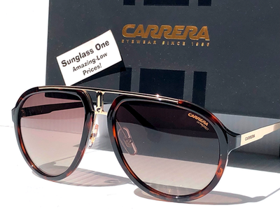 CARRERA Havana Gold & Tortoise Frame Gradient Brown Sunglass  display picture 3