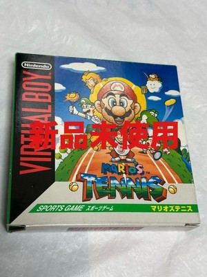 Mario s Tennis Virtual Boy Japan NTSC J New Unused Box Manual Nintendo 1995 Rare