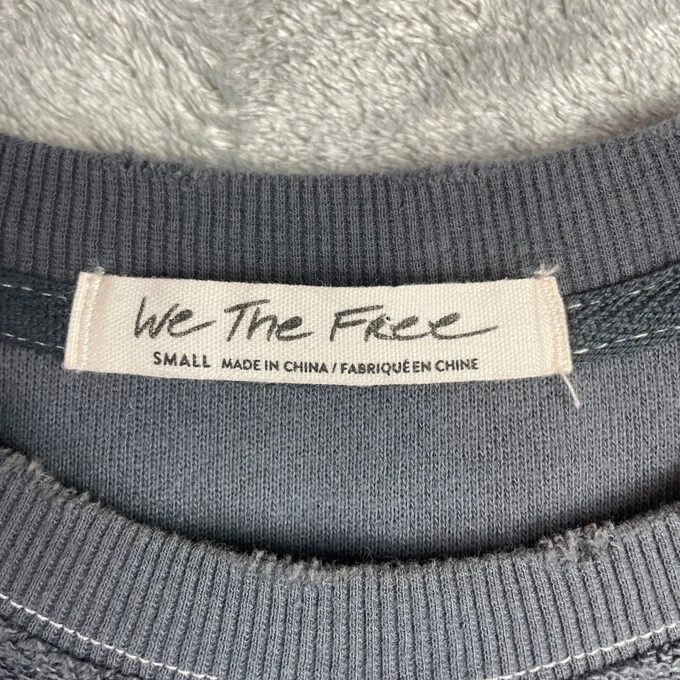 Sudadera Pullover We The Free People Luther Mujer Pequeña Polar Manga Encaje LBC Foto 2 de 4