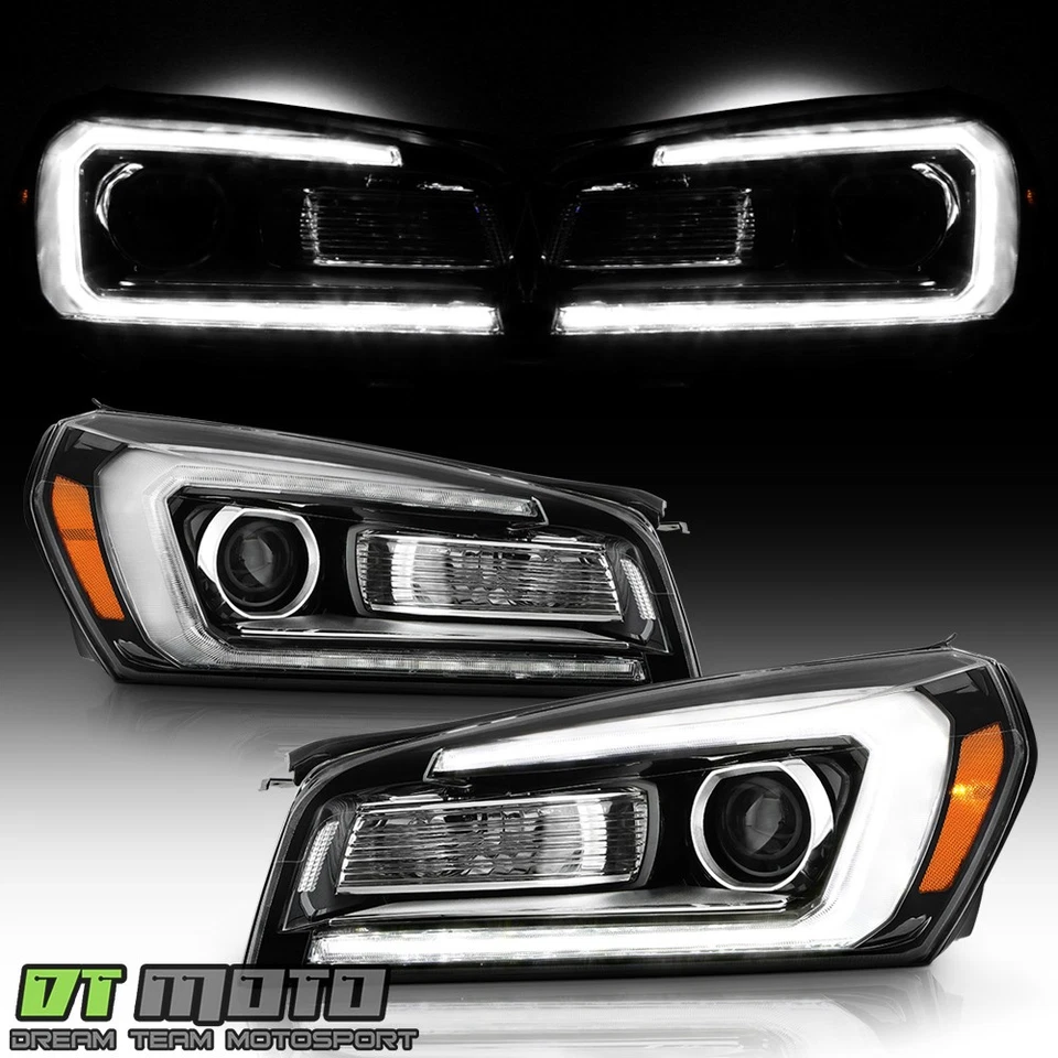 2013-2016 GMC Acadia Halogen LED Tube Projector Headlights Headlamps Left+Right - Image 2 of 4