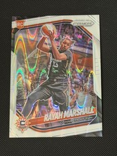 2025 Panini Prizm WNBA - Rayah Marshall #47 White Seismic Prizm (RC)