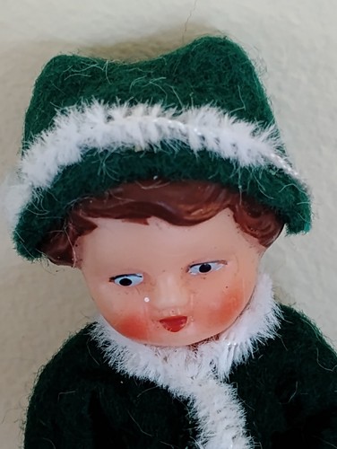 Vintage Tiny German Rubber Baby Doll 1960s Rubber Baby Buggy Bumpers - Picture 3 of 8