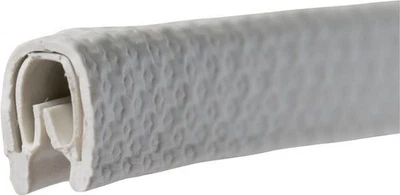 10 Mtr. Tecwerk Kantenschutz Klemmber.1-4mm L.10m B.10mm H.14,5mm weiß-grau - Bild 1 von 4