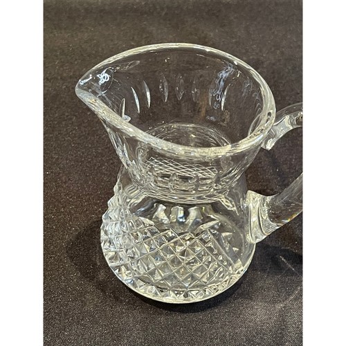 Waterford Alana Diamond Cut Crystal Creamer 4 1/8" - Picture 3 of 8