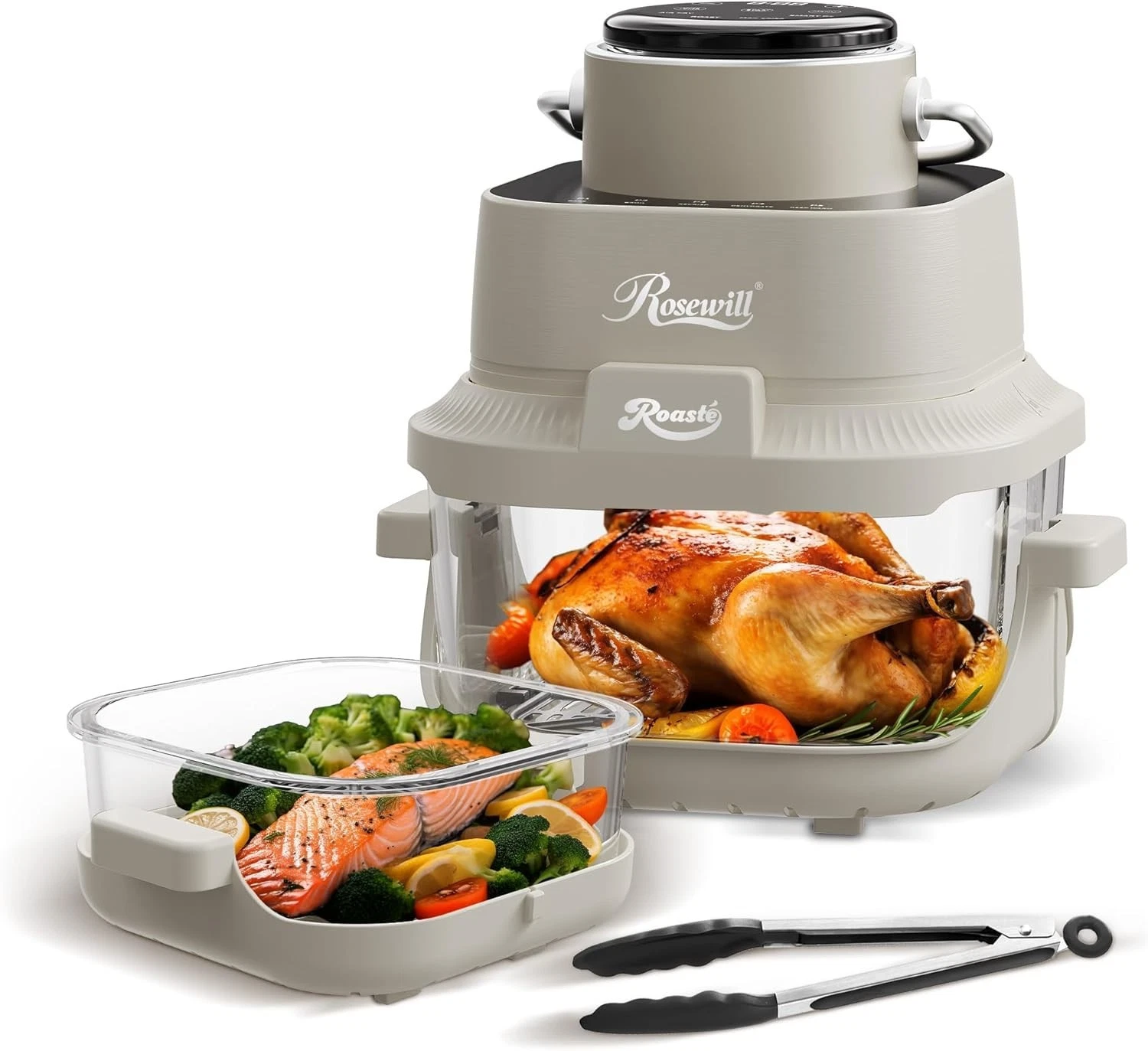 Rosewill 8-in-1 Portable Glass Air Fryer, 5.5QT & 1.6QT Dual Transparent Glass
Opens in a new window