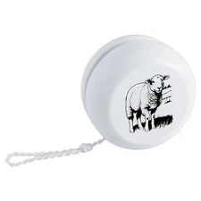 'Sheep Grazing In A Pasture' Retro Style Yo-Yo (YY00039692)