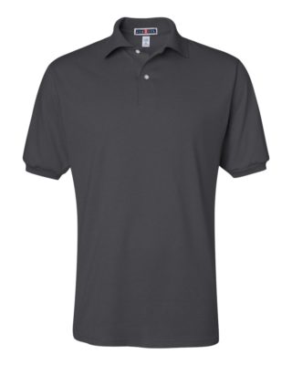 Jerzees SpotShield 50/50 Short Sleeve Polo Tear away label Jersey T-Shirt 437MSR