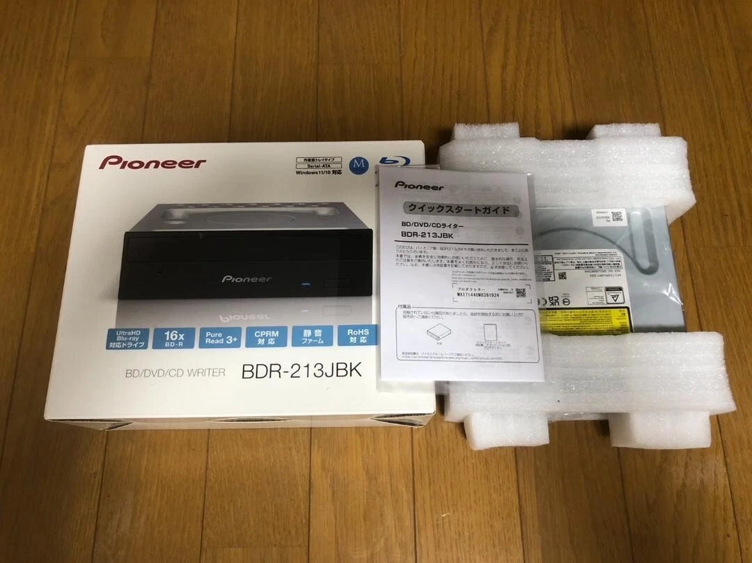 Pioneer BDR-213JBK Windows11 Compatible Internal SATA Connection BD Black