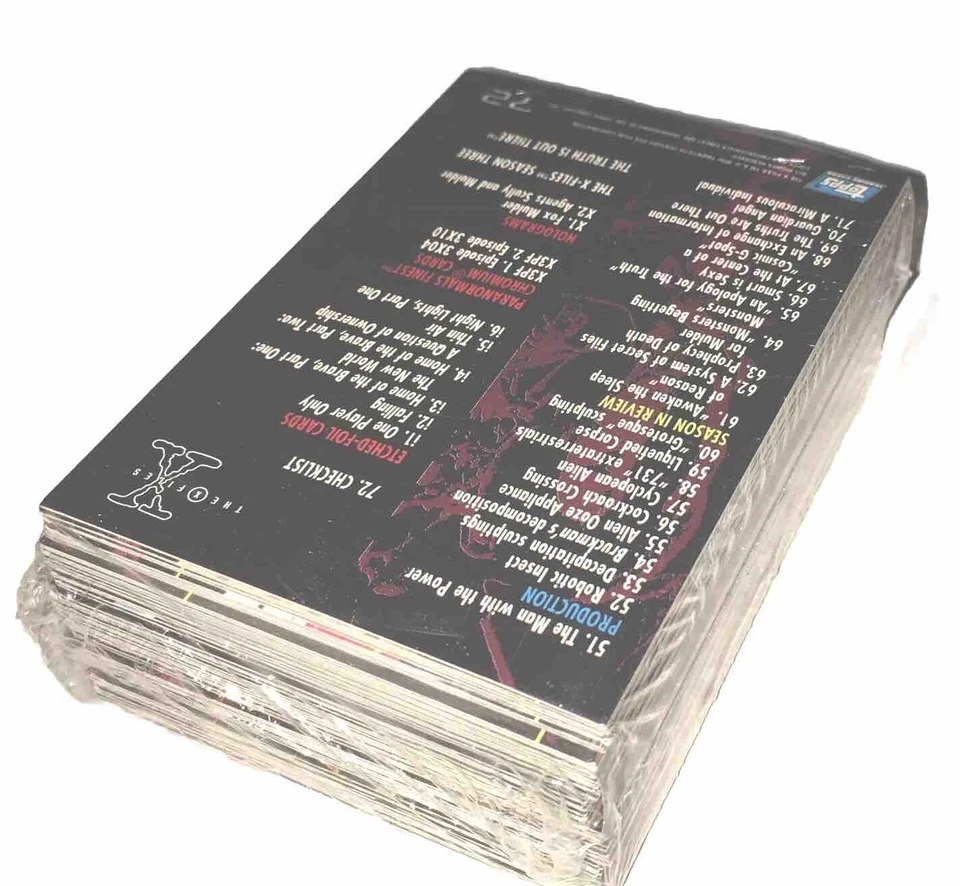 The X-Files S3 Cards 1-72 Complete & Etched Foil i1 thru i6 & Hologram X1, X2 - Image 3 of 4