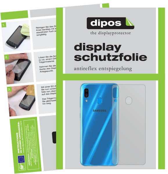 2X Schutzfolie FüR Samsung Galaxy A30S RüCkseite Matt Displayschutzfolie Folie-image
