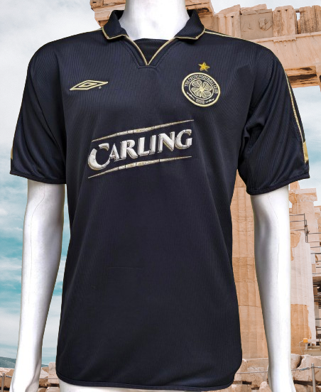 CELTIC FC 2003-2004 PREMIER LEAGUE CHAMPION LARSSON 7 AWAY