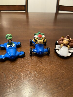 World Of Nintendo Mario Kart Set Of 3 Luigi, Bowser, Donkey Kong