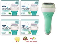 12 Schick intuition Razor Blades Sensitive Care Refills Cartridges Shaver Handle