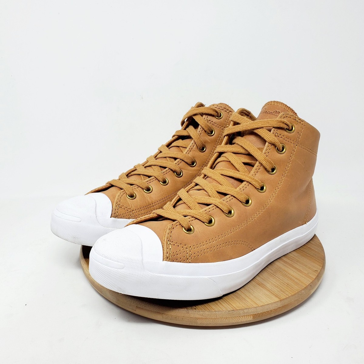 Converse Jack Purcell Shoes Womens 8 Brown Leather Lace Up Converse Jack Purcell Shoes Womens 8 Brown Leather Lace Up