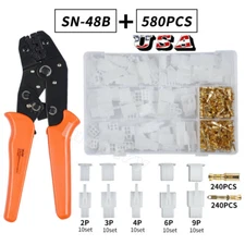 580PCS Motorcycle Car Electrical 2.8mm 2/3/4/6/9 Pin Wire Auto Connectors Set