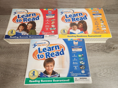 Hooked on Phonics Learn to Read Complete Set Pre-K, 1st, 2nd
