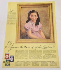 KARO SYRUP Ad Full Page Advertisement Quints Original Vintage Print Ad 1940