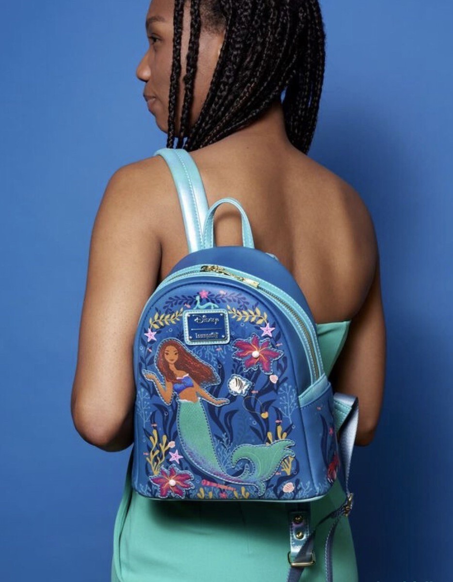 【Lounge Fly】The Little Mermaid Live Action Mini Backpack Loungefly Disney Little Mermaid Ariel Live Action Mini