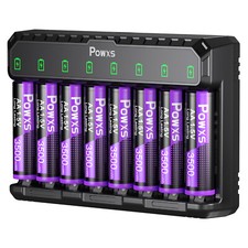 8-Pack 1.5V Lithium Batteries AA Rechargeable,Double AA Li-ion Battery,for Blink 25.99 per battery