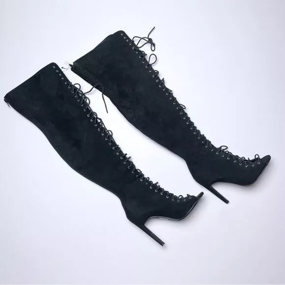 Black thigh high sales boots forever 21