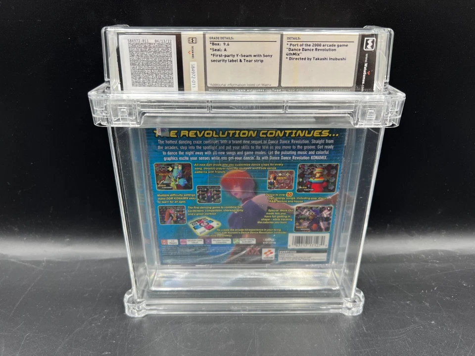 Dance Dance Revolution Konamix BLACK LABEL PS1 WATA 9.6 A FACTORY SEALED VGA - Image 2 of 4