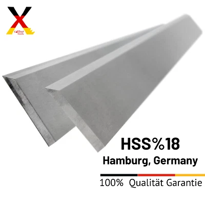 XCALIBUR 2 Stück Hobelmesser 200 x 20 x 3 HSS %18 Streifenhobelmesser