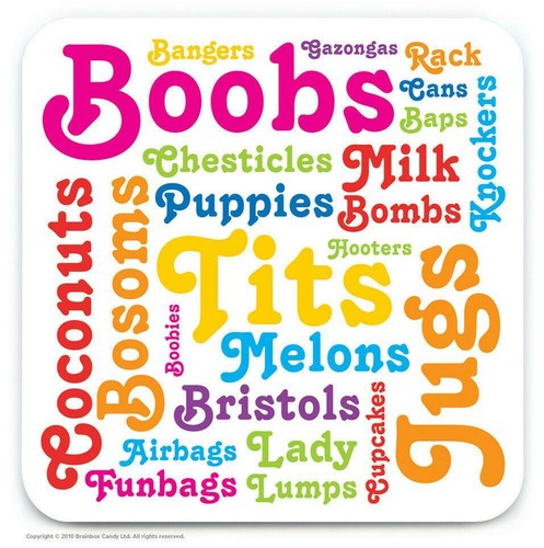 Brainbox Candy Novelty Coaster - 'Place Mug Here To Avoid Bollocking' Funny Rude Drink Mat (10x10cm) - View #10