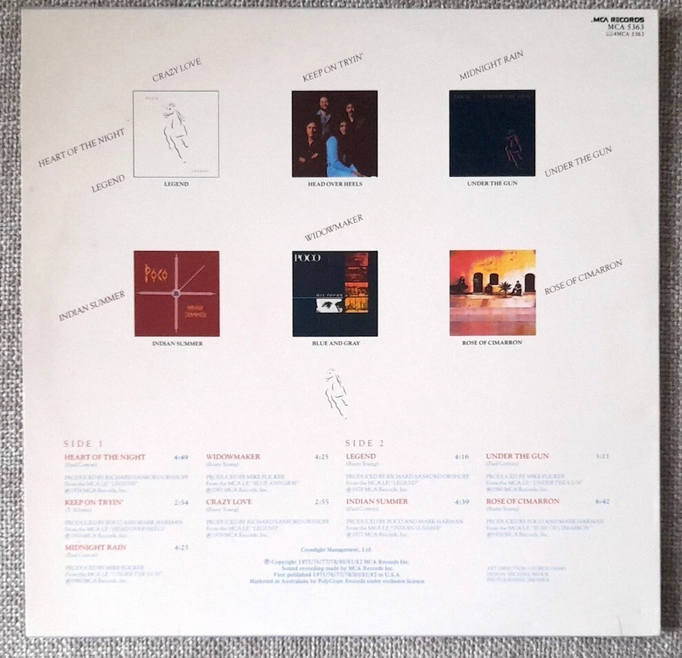 Poco 'BACKTRACKS' LP - (1982) NM / NM. - Image 2 of 4