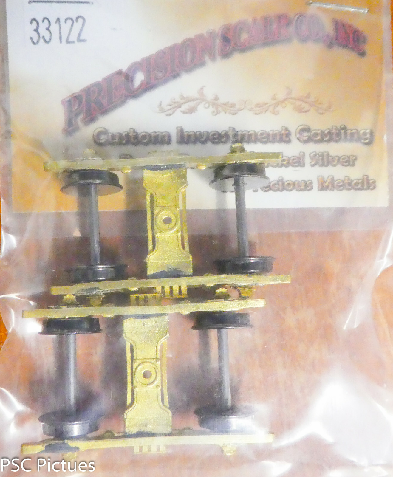 Precision Scale HO 33122 Trucks, Brass, Harriman Passenger Car, 4