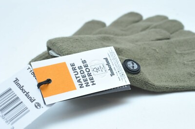 Timberland Knit Army Green Men's Magic Glove With Touchscreen