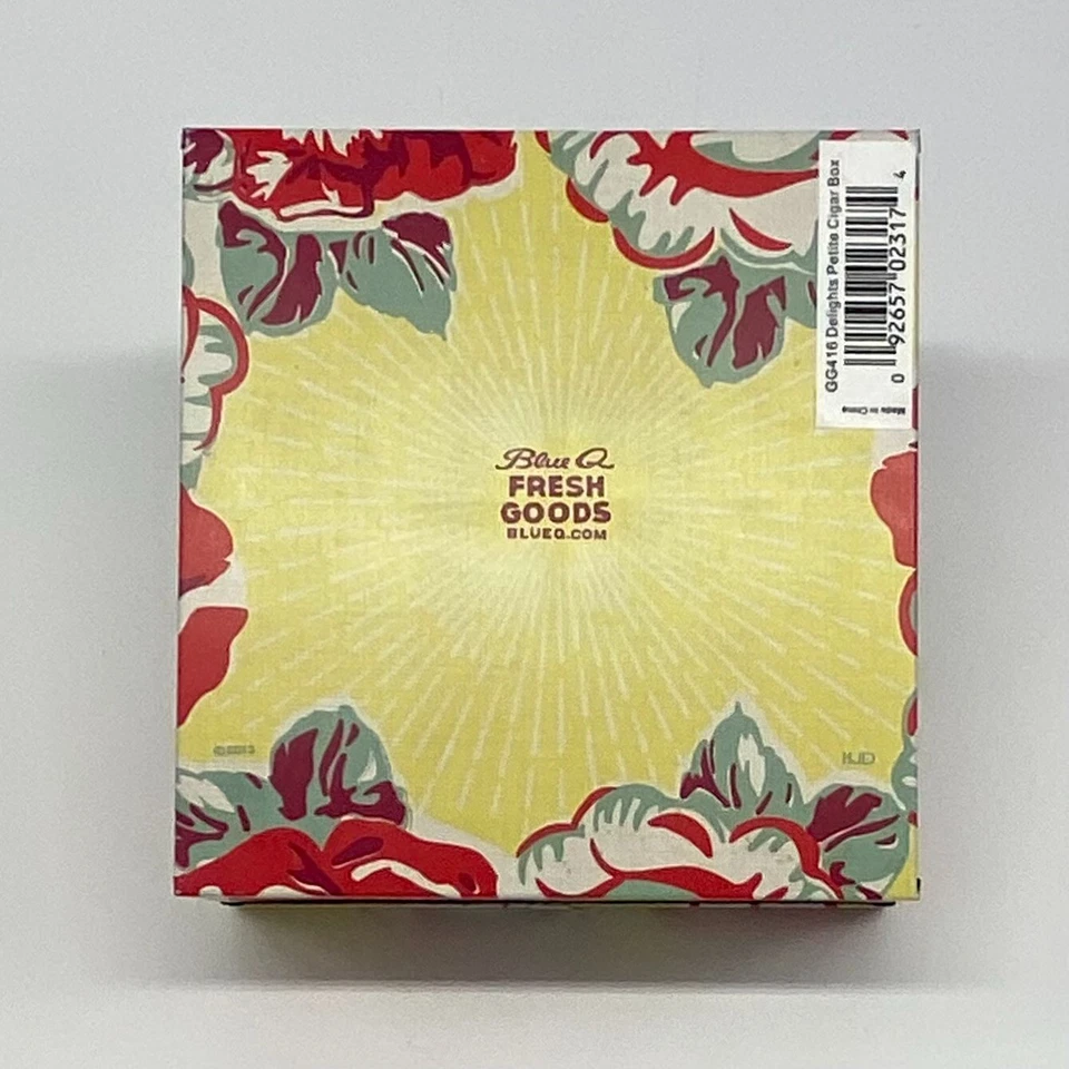 Mini lata de cigarro de metal coleccionable Blue Q 2013 "Delights" - retirada Foto 2 de 4