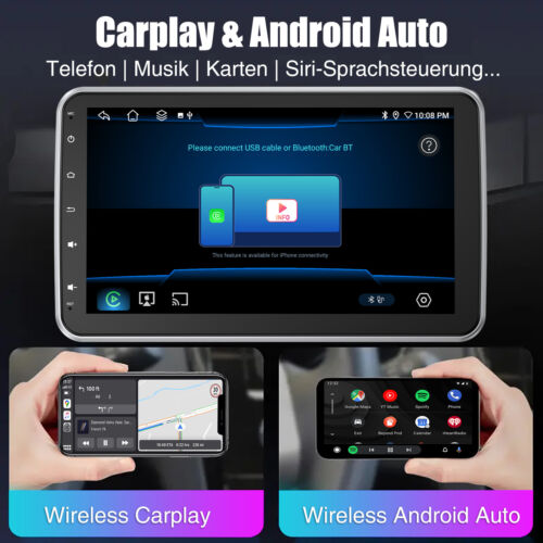 DAB+ KAM 6+128G Android 14 Carplay Autoradio 1 DIN 360° Drehbar Bildschirm 8Kern - Bild 5 von 15