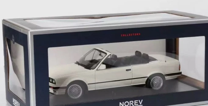 BMW325ì CABRIOLET 1991 ALPINE WHITE 1:18 183213 NOREV - Immagine 3 di 3