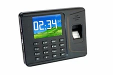 Time Clock Fingerprint Attendance Machine Employee Checking-in Reader TCP/IP
