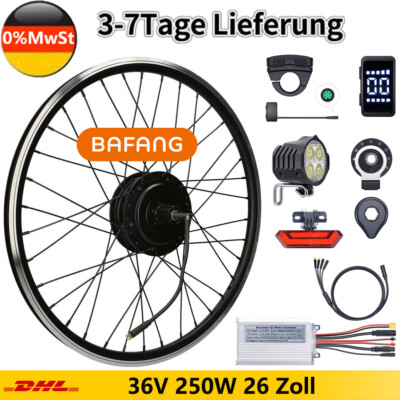 Bafang 36V 250W 26'' E-Bike Nabenmotor Hinterrad (eingespeicht) E-Bike Umrüstsatz