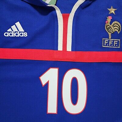 2000 Adidas France Home Soccer Jersey Zinedine Zidane Men S 2000 Adidas France Home Soccer Jersey Zinedine Zidane Men S