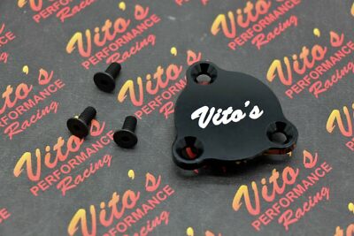 Neutral safety switch block off cover plate BILLET ALUMINUM Yamaha Banshee BLACK