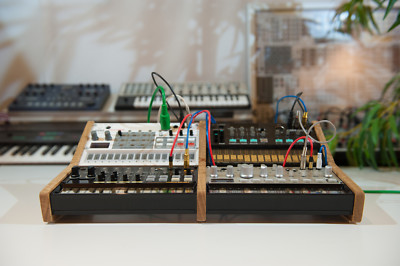 Korg Volca Rack 2x2 Wood Oak Light Stand Side Parts Wooden Desktop