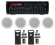 Technical Pro MM2000BT Bluetooth Karaoke Mixer System 4 6.5" Ceiling Speakers