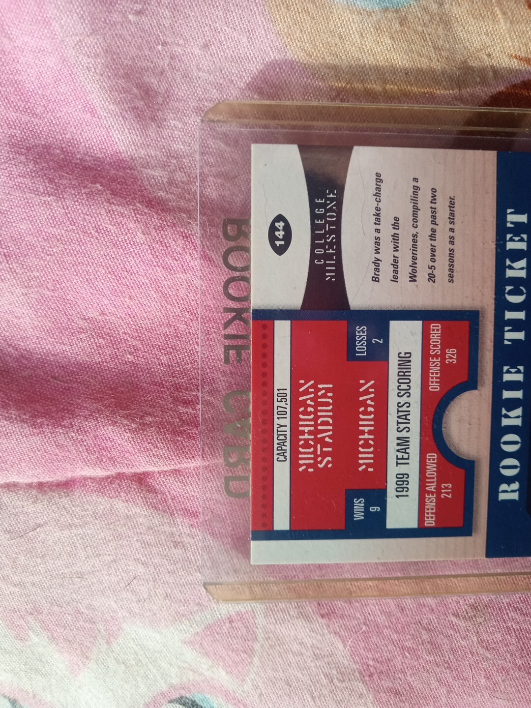 2000 Playoff Contenders Rookie Ticket #144 Tom Brady Authentic GOATom!! view 18