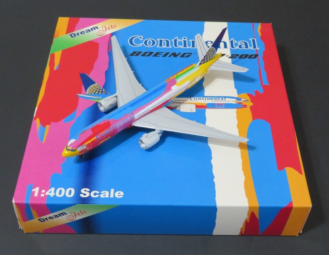 Dream Jets Continental Airlines B777-200ER. N77014. 1:400 Scale