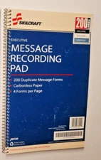 Vintage Executive Message Recording Pad 200 count by Skillcraft