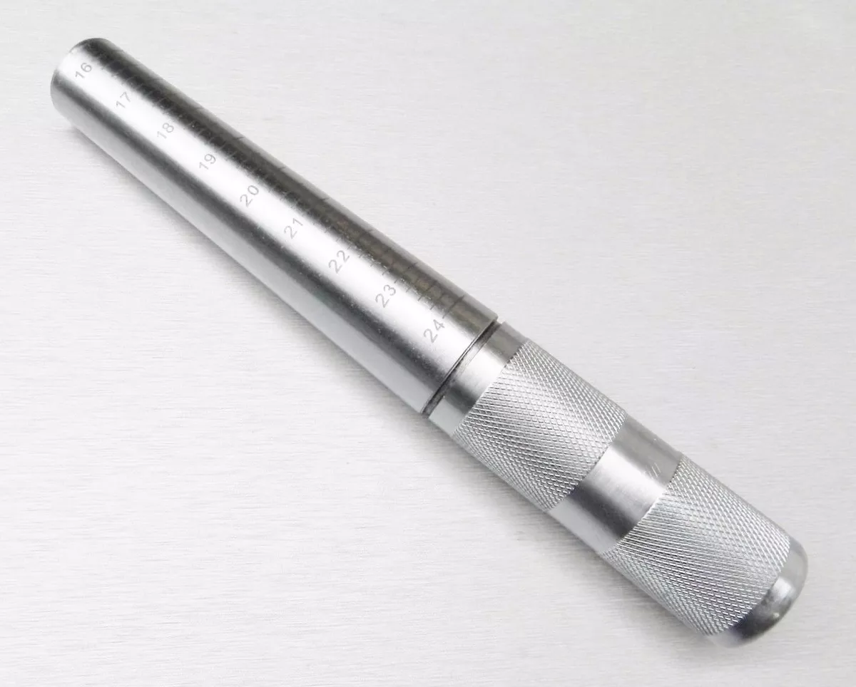 Large Steel Ring Mandrel Graduated 16 24 SIZES Making Hoop Earring