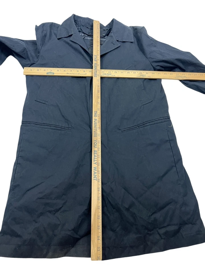 Chaqueta Abrigo Andrew Marc Negro Botón Plumón Extraíble Acolchado Línea Para Hombre S. Foto 4 de 4