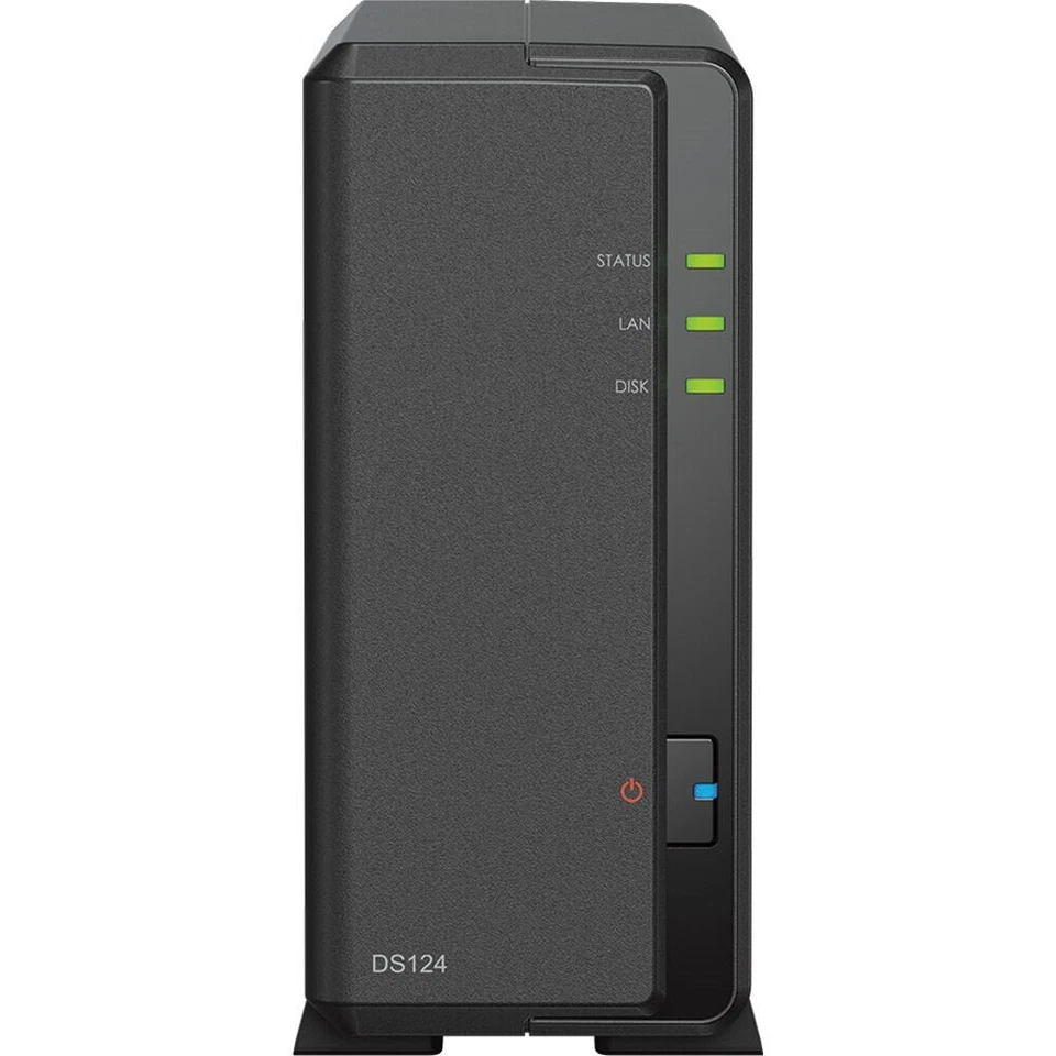 Synology DS124 1-Bay NAS 1GB RAM 10TB WD Red Plus Drive Assembled and Tested - Image 4 of 4