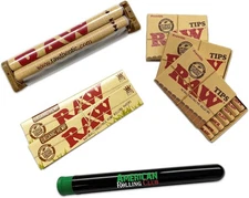 RAW King Size Rolling Kit – Papers, Tips, 110mm Machine & ARC Saver