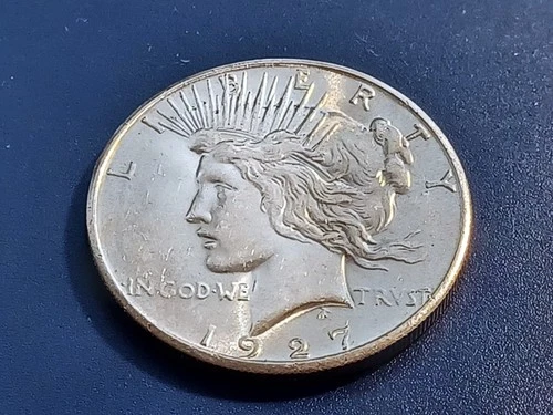 Very Choice AU 1927-S Peace Dollar