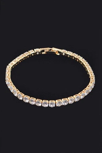 Cubic Zirconia Tennis Bracelet Six And A Half Inches Lead Nickel Compliant